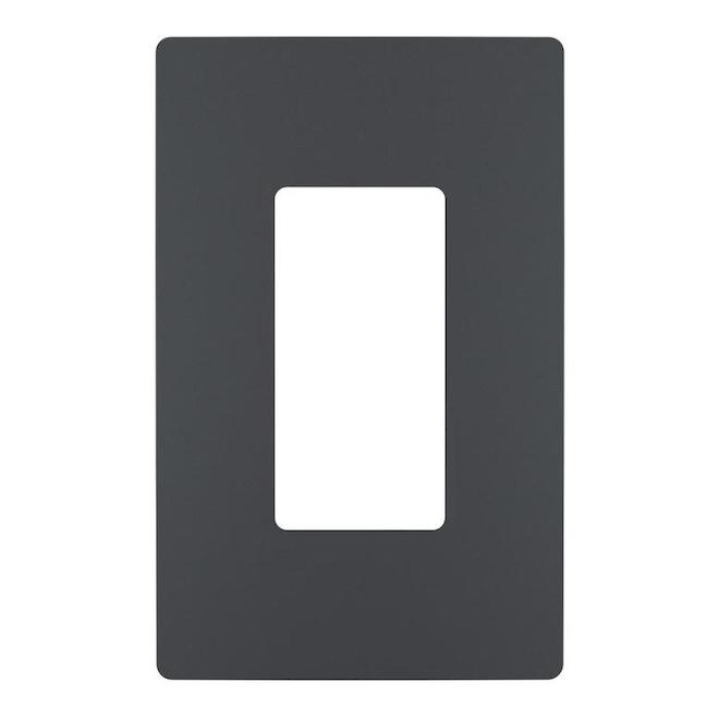 Legrand radiant 1-Gang Graphite Single Decorator-ft Wall Plate-
