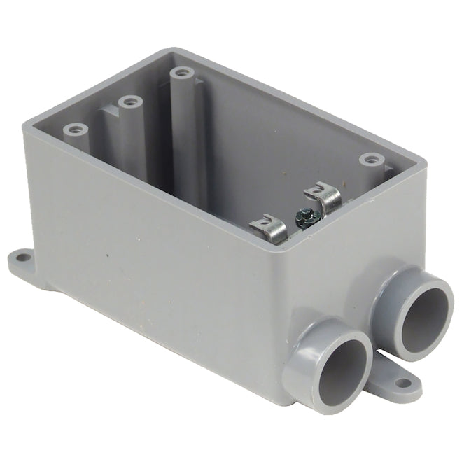 CARLON Single Gang Plastic Electrical Box-Each