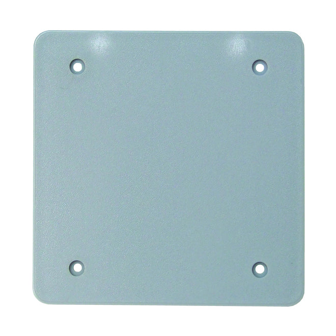 Double Gang Nonmetallic Weatherproof FS Box Blank Cover-Each