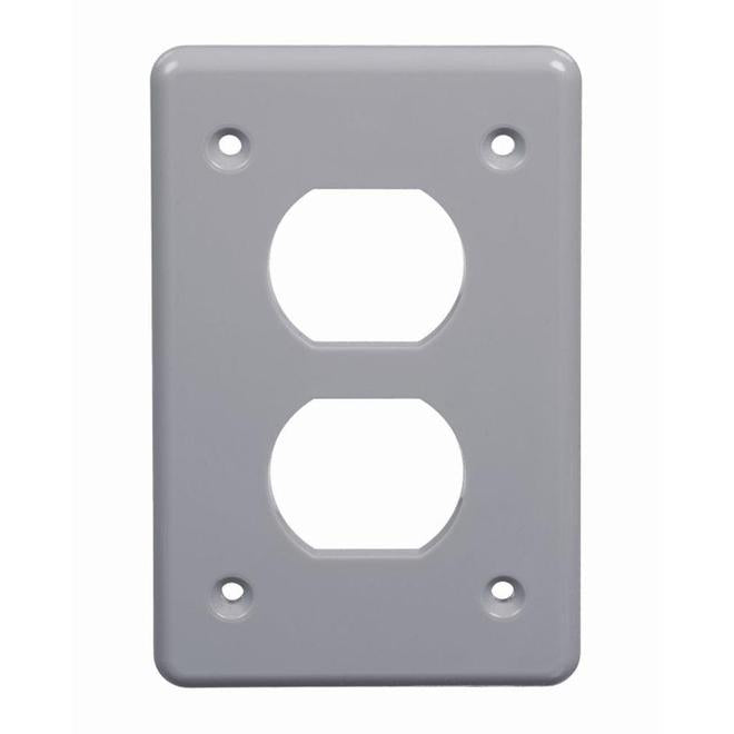 CARLON Single Duplex Receptacle Weatherproof Cover-
