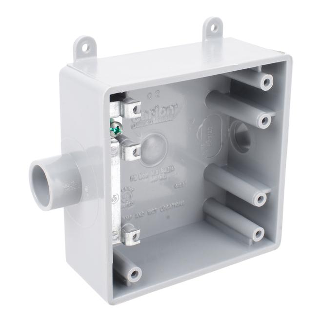 CARLON 2-Gang Type 2FSE Weatherproof Outlet Box-Each