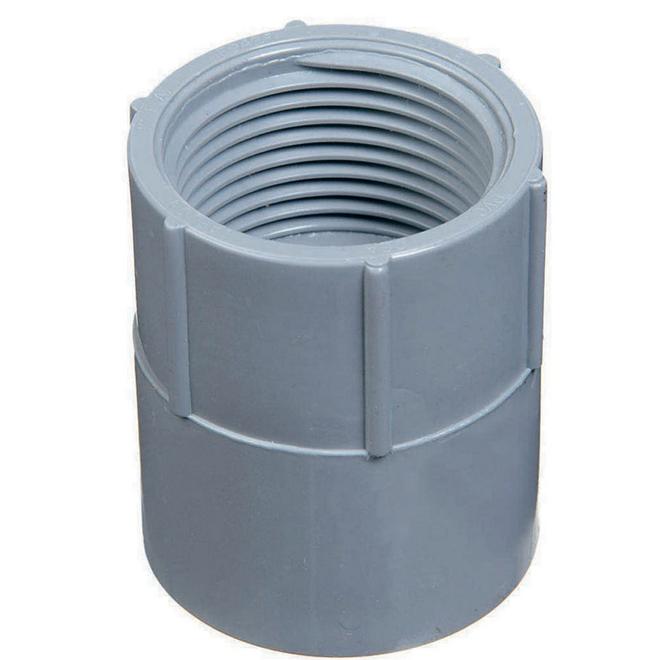 CARLON 1-1/2-in Adapter Connector Schedule 40 PVC Compatible Schedule 80 PVC Compatible Conduit Fitting-Each