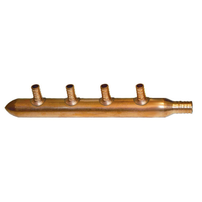4-Branch Manifold - Copper - 3/4'' x 1/2'' -