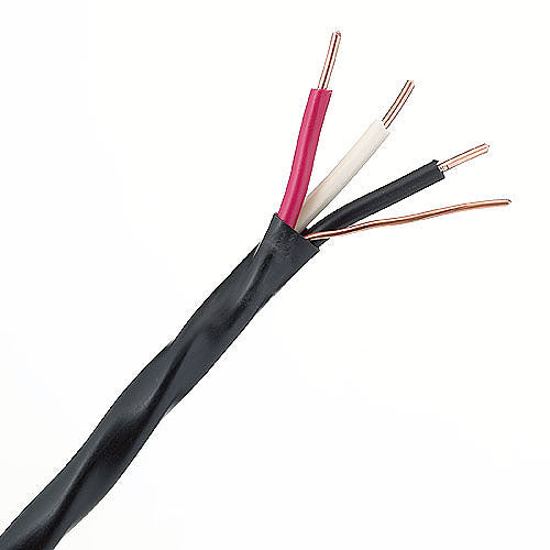 Southwire NMWU Black Jacketed 10 AWG 3-Conductor Underground Electric Copper Wire - 75-m-Roll