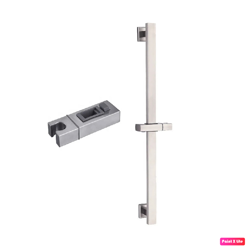 Square Single-Setting Slide Bar Brushed Nickel