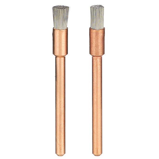 Dremel Stainless Steel Brush - 1/8-in Dia x 1 27/32-in L - 1/64-in Round Shank - 2 Per Pack - Each