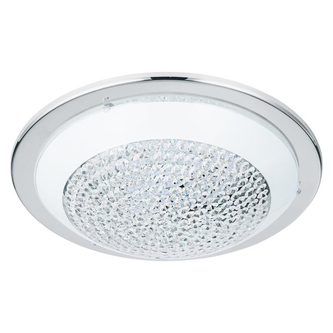Eglo Acolla Flush Mount Ceiling Light LED 23 W Energy Star Certified Chrome-