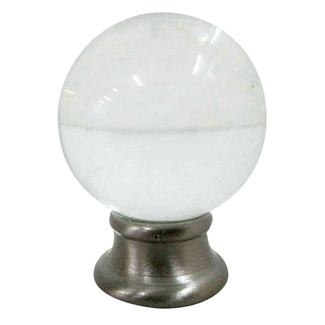 Allen + Roth 1-Pack - 1.81-in L x 1.38-in Dia - Transitional - Steel Lamp Finial-
