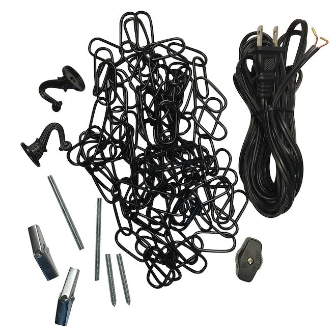 Portfolio 2-Hooks Bronze Metal Swag Light Kit - Chain Included-