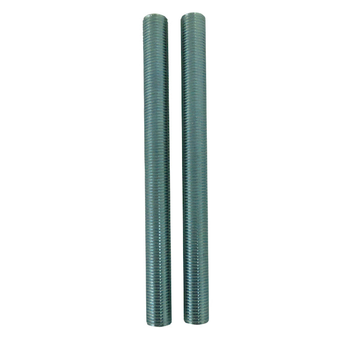 Portfolio Nickel Threaded Rod Kit 0.25-in x 6-in 2-Pack-