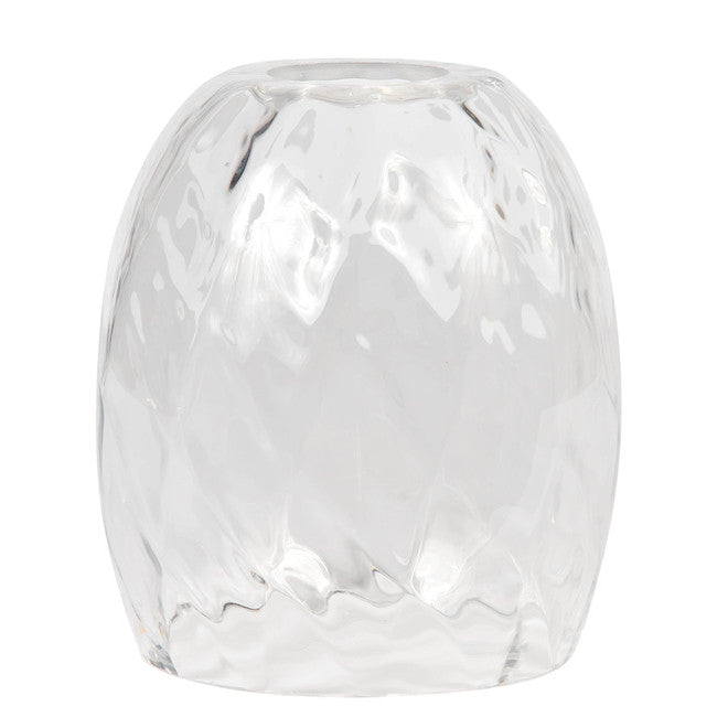 Litex 5.12-in H x 4.92-in W Clear glass Vanity light shade-