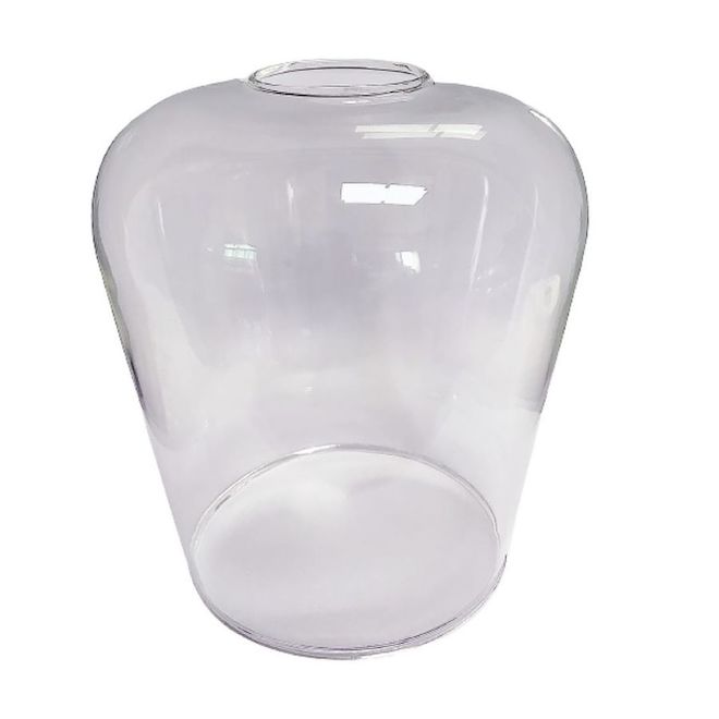 Style Selections 5.98-in H x 5.24-in W Clear Clear glass Vanity light shade-