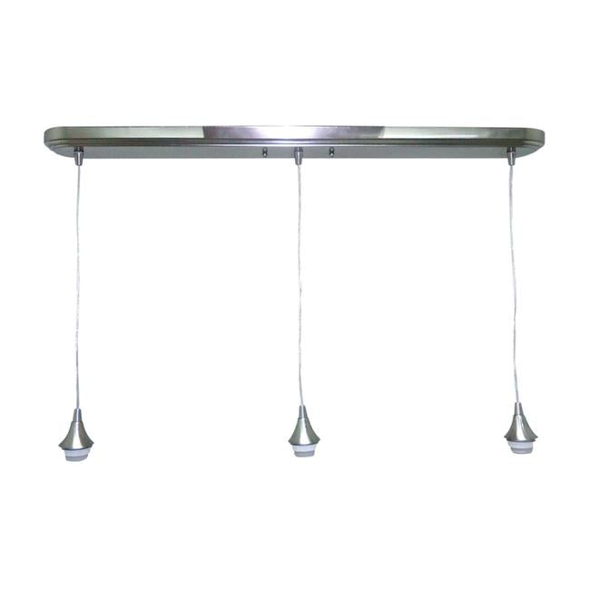 Style Selections 36-in Polished Nickel Hardwired Mini Pendant-