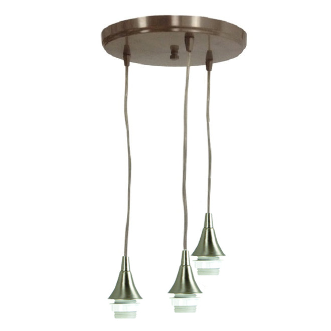 Style Selections 11.8-in Brushed Nickel Mini Pendant-