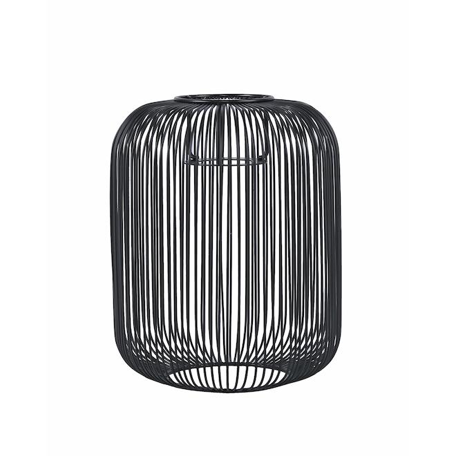 Portfolio Black Caged Cylinder Shade-