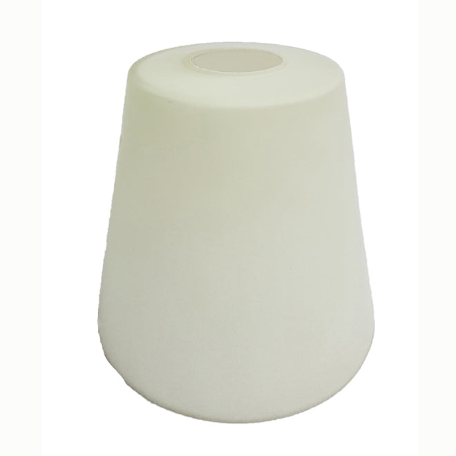 Portfolio White Cone Glass Shade-