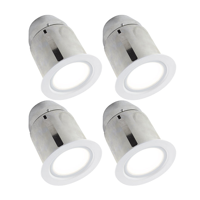 BAZZ 930 Series Recessed Light Kit - 65 watts - Dimmable - 4-Pack - White-