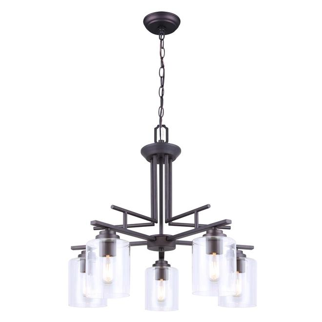 Canarm Montebello 5-Light Oil Rubbed Bronze Pendant Light-