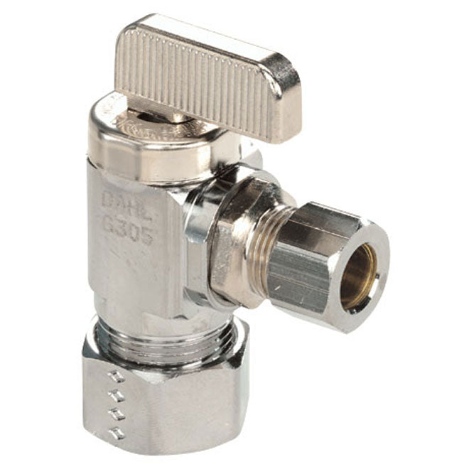 90° Supply Stop Angle Valve - 5/8" x 3/8" - Each