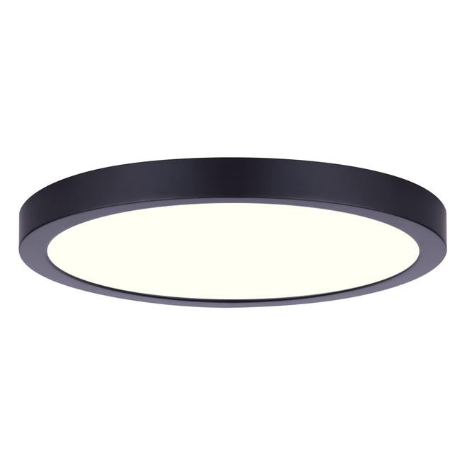 Canarm 1-Pack 11-in Black Matte Modern/Contemporary LED Flush Mount-