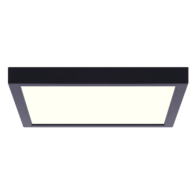 Canarm 1-Pack 11-in Matte Black Modern/Contemporary LED Flushmount-