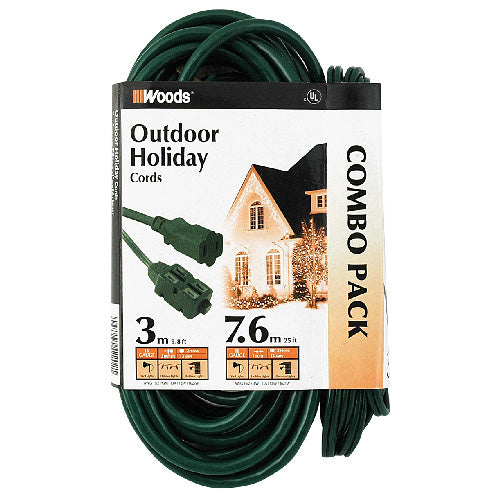 2 Outdoor Extension Cords Combo-Each