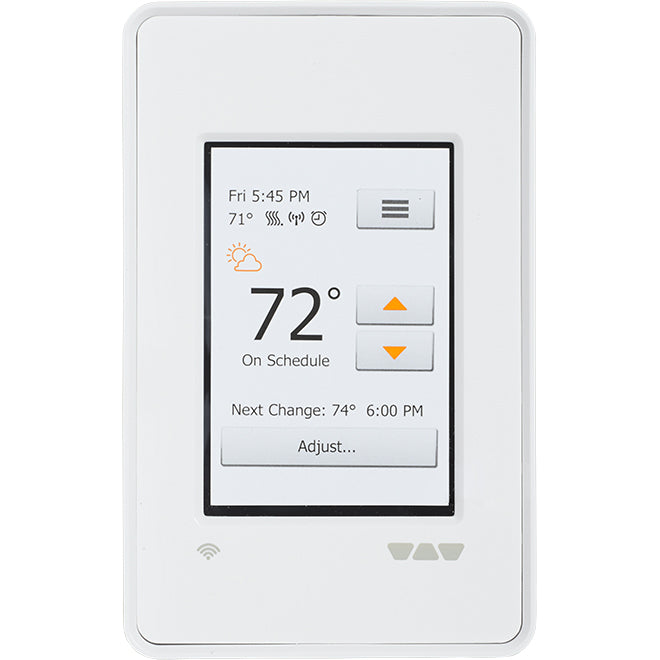 Schluter Systems Ditra-Heat 3.5-in x 6-in White PVC Touch Screen Wi-Fi Thermostat-Each