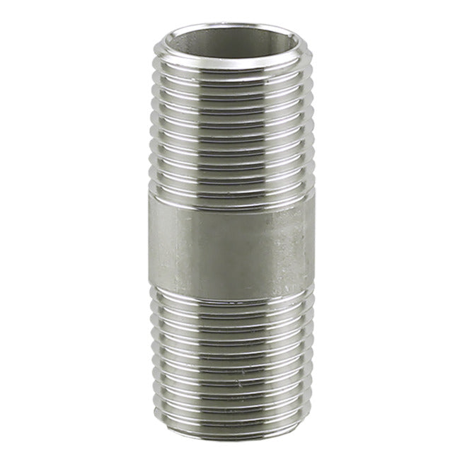 Plumbeeze Stainless Steel Nipple - 1/2-in diameter x 2-in long - Each