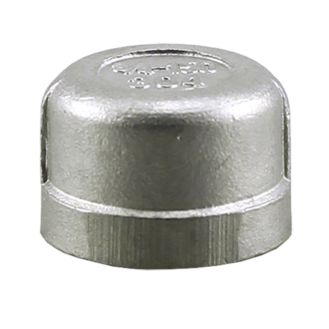 Plumbeeze 3/4-in diameter Stainless Steel Cap - Each