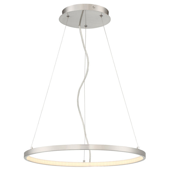 Dimmable LED Pendant Light - Satin Nickel-