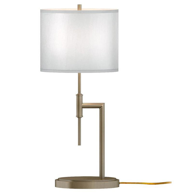 Allen + Roth Table Lamp - Steel and Fabric - 11-in x 25.6-in - Soft Gold-