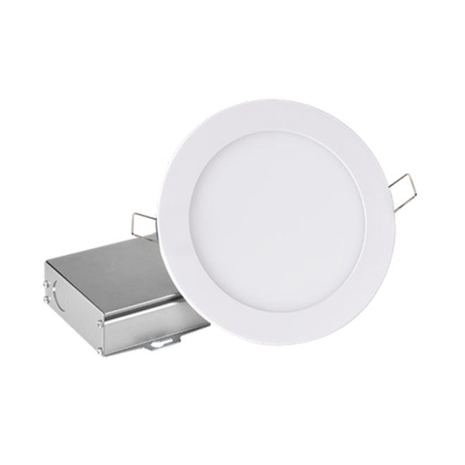 Leadvision Recessed LED Light Fixture - Remote Junction Box - Dimmable - 4-in - White-