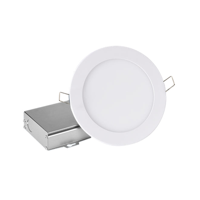 Leadvision Ultra-Slim Recessed LED Light Fixture - Remote Junction Box - Dimmable - 4-in - White-