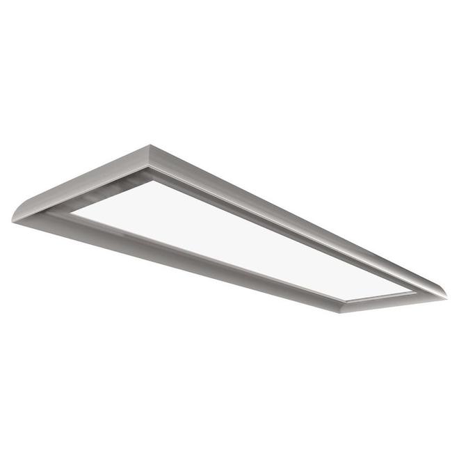 GOOD EARTH LIGHTING Tacoma 16.125-in W Pewter Integrated Flush Mount Light-