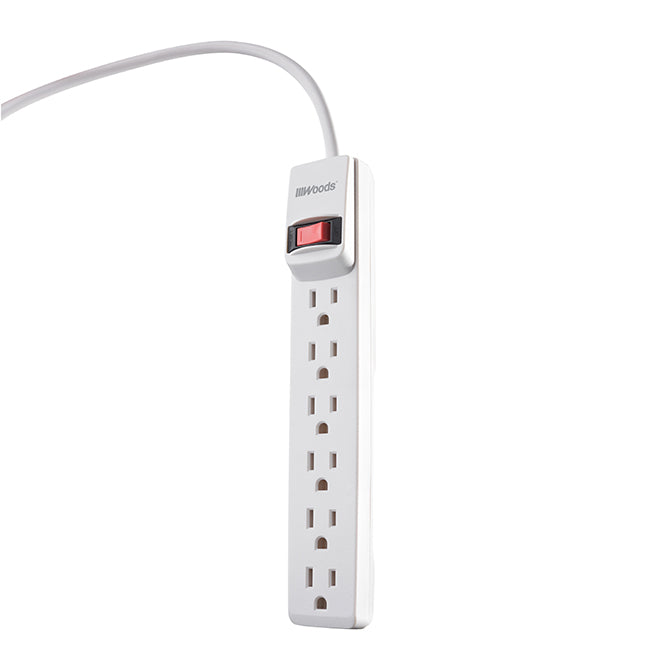 6-Outlet Power Bar - 1.5' - 600 W-Each
