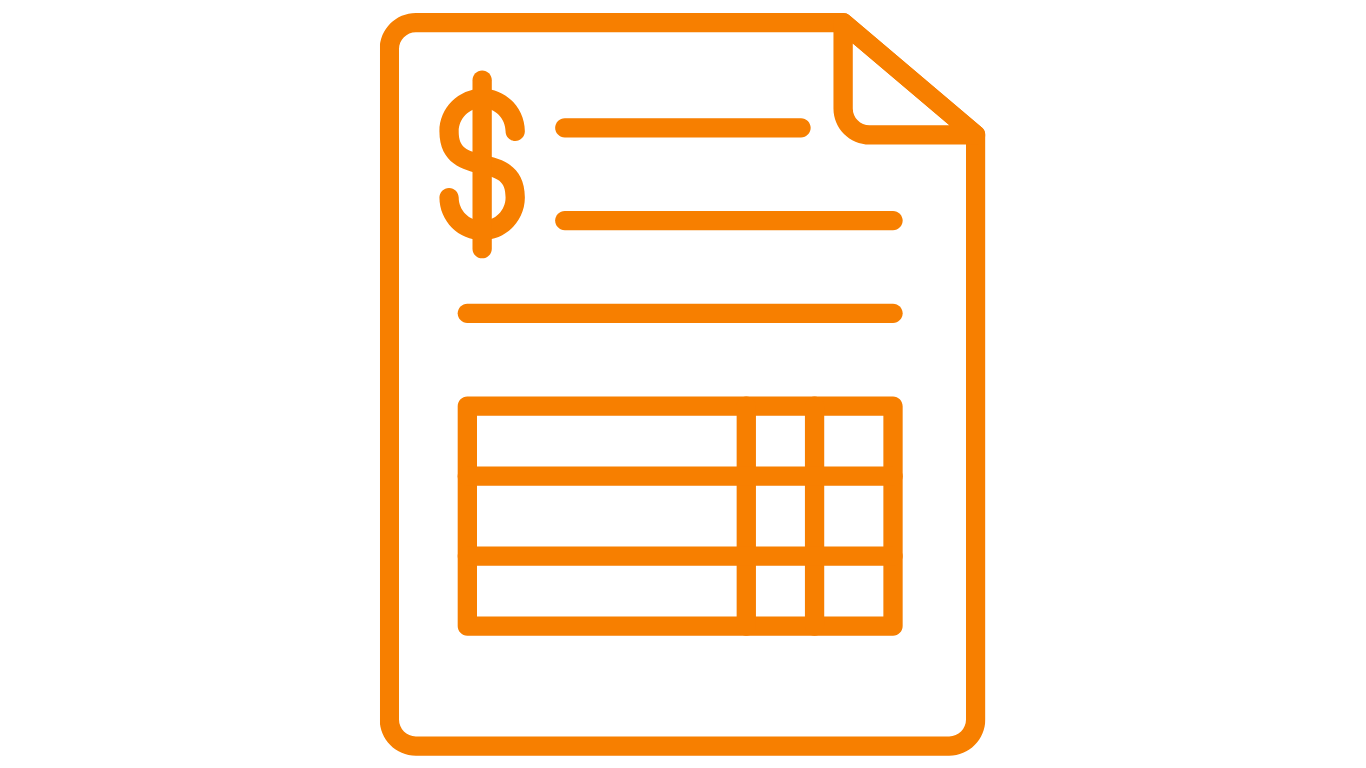 Invoice icon representing Site Connected’s service for providing competitive material and service quotes within 24 hours.
