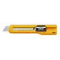 Olfa Heavy-Duty Slide-Lock Utility Knife - 18-mm - Plastic and Steel - Yellow - Each