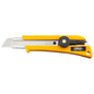 Olfa L-2 Heavy-Duty Utility Knife with Anti-Slip Grip - 18-mm - ABS Plastic and Steel - Yellow - Each