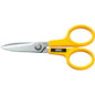 Olfa All Purpose Scissors - 7-in - Stainless Steel - Yellow - Each