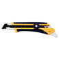 Olfa L-5 Utility Knife with Multipurpose Metal Pick - 18-mm - Fibreglass and Rubber - Black and Yellow - Each