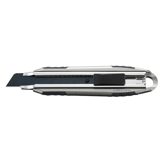 Olfa Auto-Lock Utility Knife - 18-mm - Aluminum - Black and Silver - Each