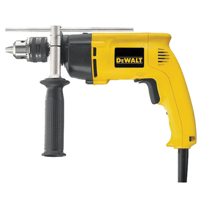 Dewalt 1/2-in VSR Single Speed Corded Hammer Drill - 8.5-amp Motor - Dual Mode - 360° Side Handle - Each