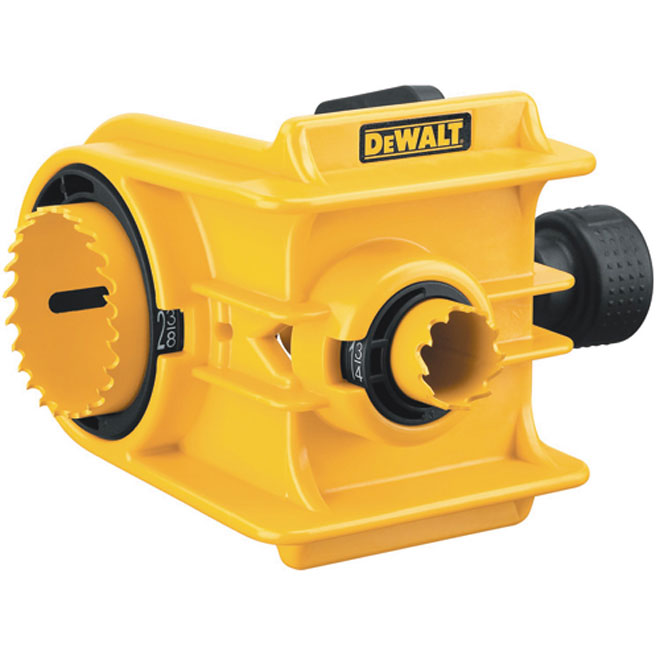 DeWalt Door Lock Installation Kit - Adjustable Bushing - Non-Arbored Hole Saws - Bi-Metal Blade - Each