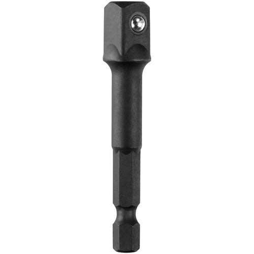 Dewalt Impact Ready Socket Adapter - 1/4-in Dia x 2 35/64-in L - Hex-Drive - Black Oxide - Each