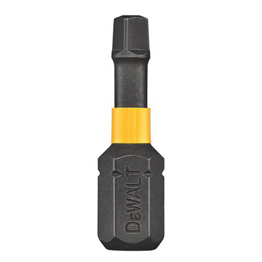 DeWalt FlexTorq Magnetic Screw Square-Head Impact Drill Bits - #1 x 1-in L - Hex Shank - Black - 2 Per Pack - Pack