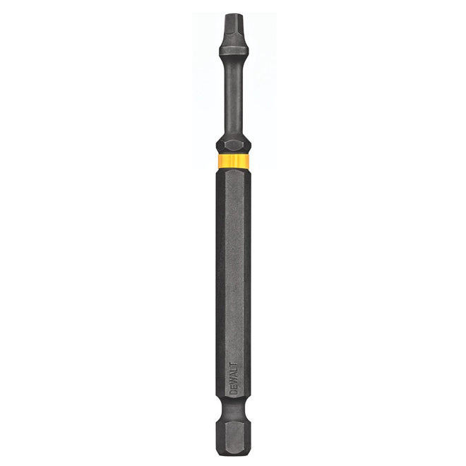 DeWalt Impact Ready Square Screwdriver Bit - Steel - 1/4-in Hex Shank - #2 3 1/2-in - Pack