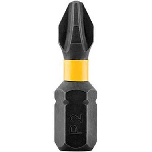 DeWalt Impact Ready Phillips Screwdriver Bits - Black Oxide - 1/4-in Hex Shank - #1 1-in - Pack of 2 - Pack