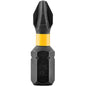 DeWalt Impact Ready Phillips Screwdriver Bits - Black Oxide - 1/4-in Hex Shank - #1 1-in - Pack of 2 - Pack