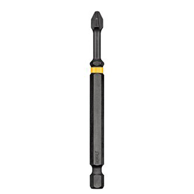 DeWalt Impact Ready Phillips Screwdriver Bit - Black Oxide - 1/4-in Hex Shank - #2 3 1/2-in - Each