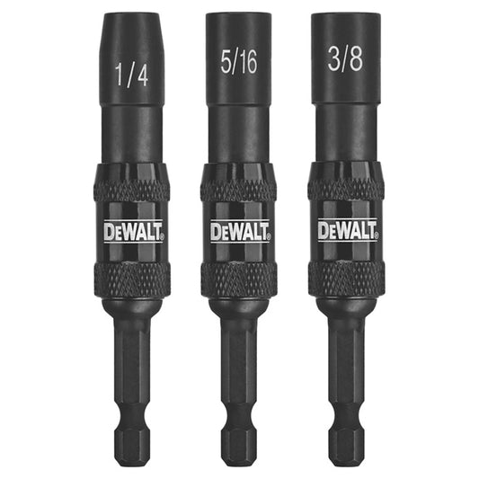 DeWalt 3-Piece Steel Hex Shank Screwdriver Bit Set - Impact Ready - 1/4-in Shank - 3 1/2-in L - Each